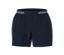 Dunkelblaue Badeshorts.