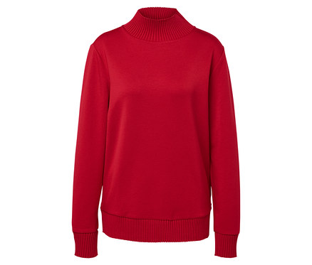 Sweatshirt aus Modal-Mix, rot