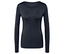 Dunkelblaues Langarmshirt.