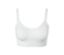 Weißes Seamless-Bustier mit Spitze.