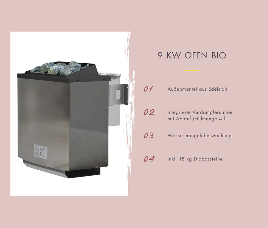 Abbildung der Karibu Sauna »Ayla« mit Eckeinstieg.