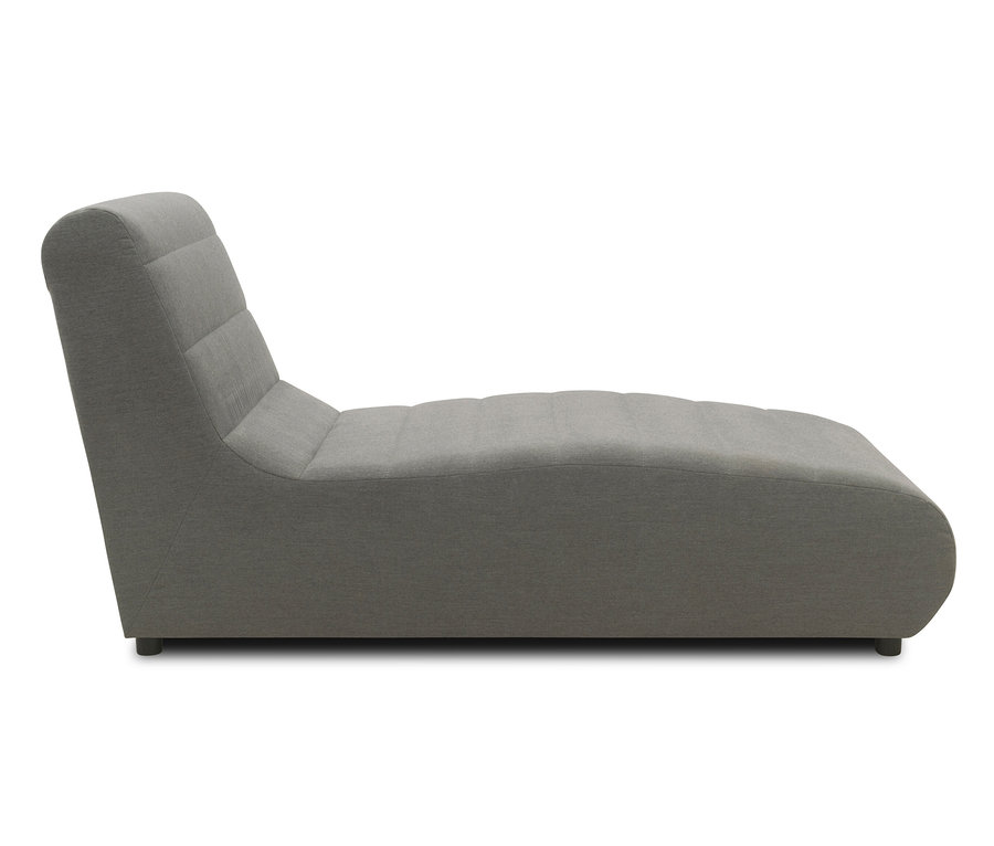 Graue DOMO collection Recamiere mit Sunbrella®-Stoff, Flanelle.