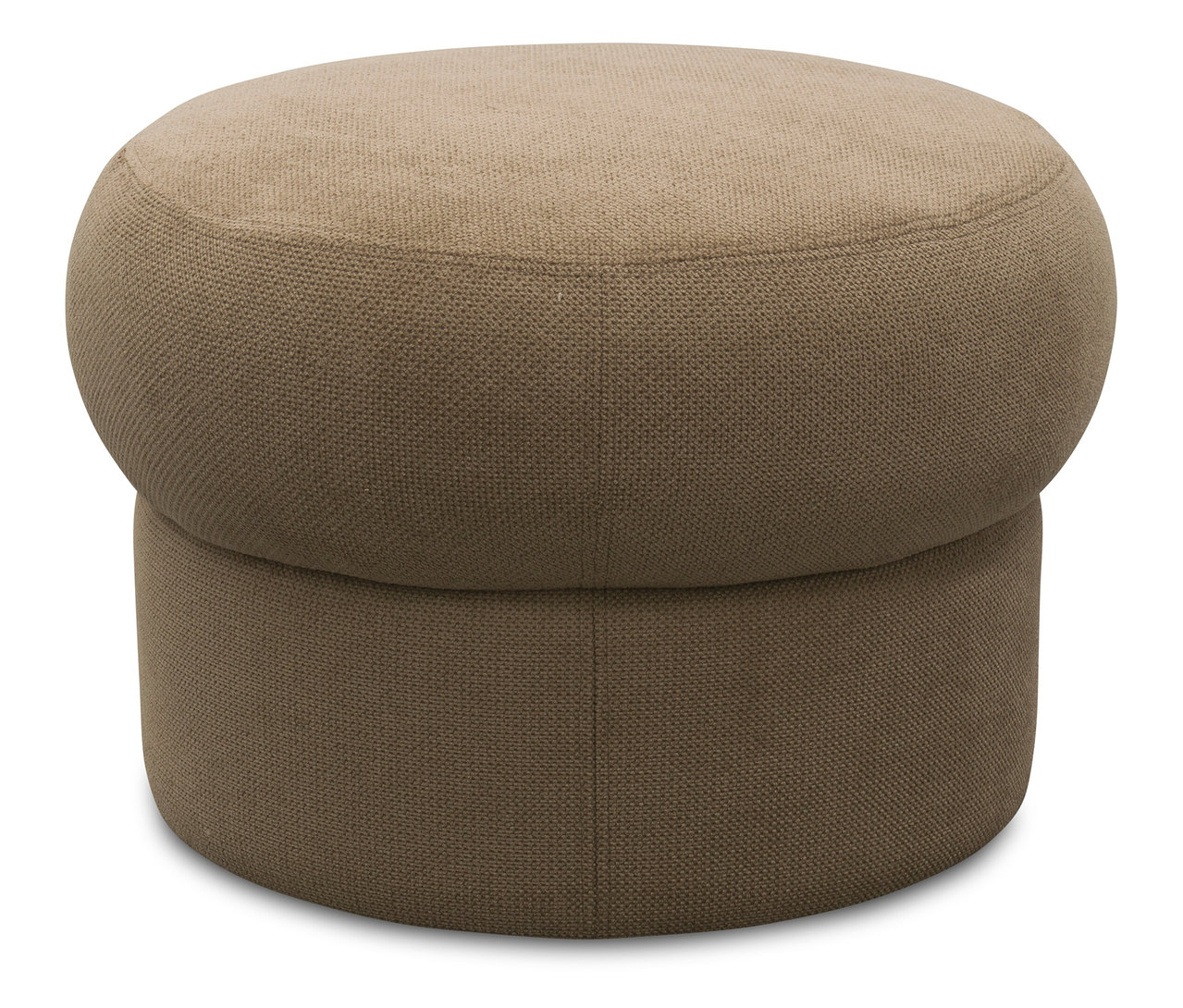 Nahaufnahme des Domo Pilzhockers »Marbella« in der Farbe Coffee.