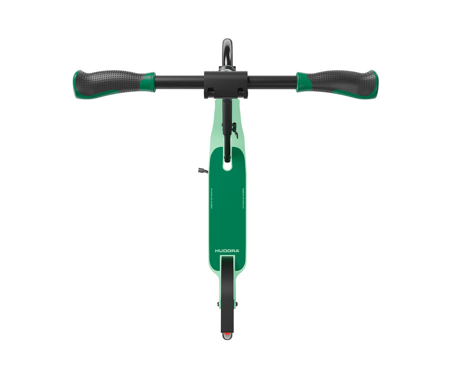 Draufsicht auf einen grünen HUDORA Scooter»BigWheel® 205« advanced.