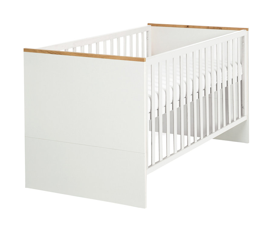 Weißes Kinderbett »Finn« von Roba, 70 x 140 cm, aus Schichtholz.