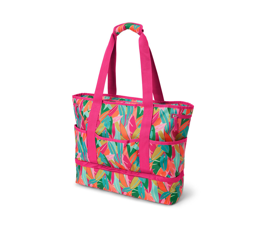 Strandtasche mit Alloverprint.