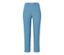 Blaue 7/8-Stretchhose mit Alloverprint.
