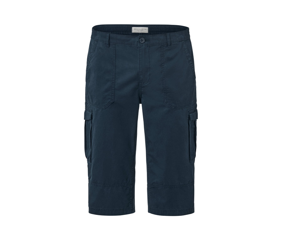 Navy Cargo-Bermuda in 3/4-Länge.