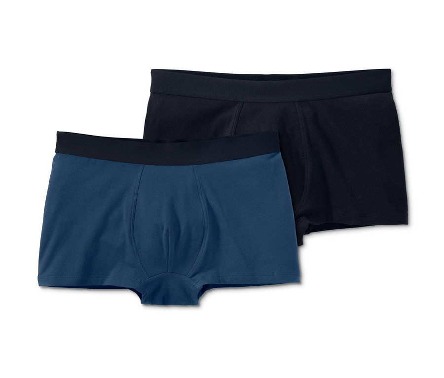 Zwei Slipboxer, eine blaue und eine schwarze.