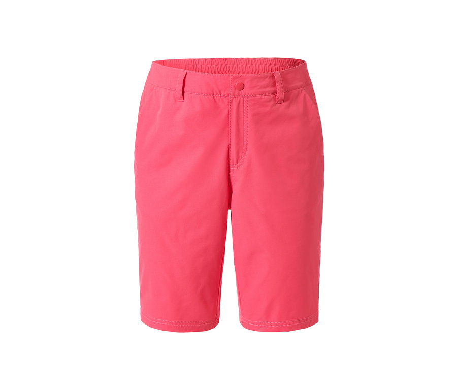 Pinke Softshell-Funktionsshorts.