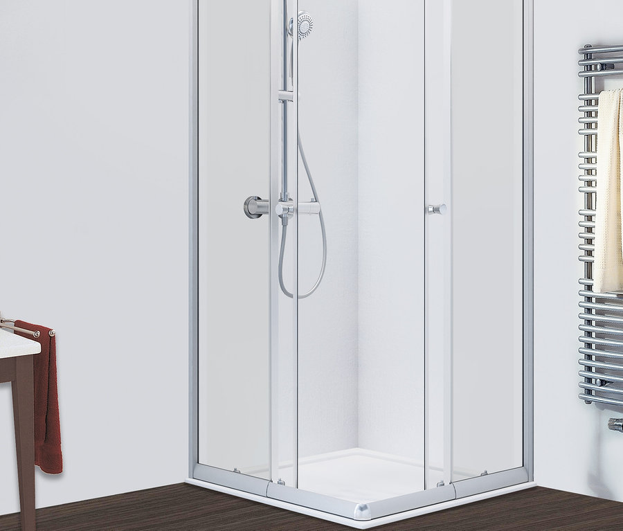 Breuer® Dusche »Ektos« Eckeinstieg mit Schiebetür.