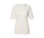 Cremefarbenes Halbarmshirt.