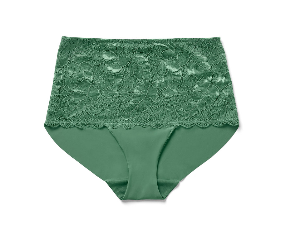 Grüne Highwaist-Panty »light-shaping«.