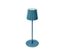 LED-Akku-Outdoor-Tischleuchte, blau - blau