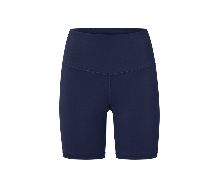 Eine marineblaue, kurze Sporttight.