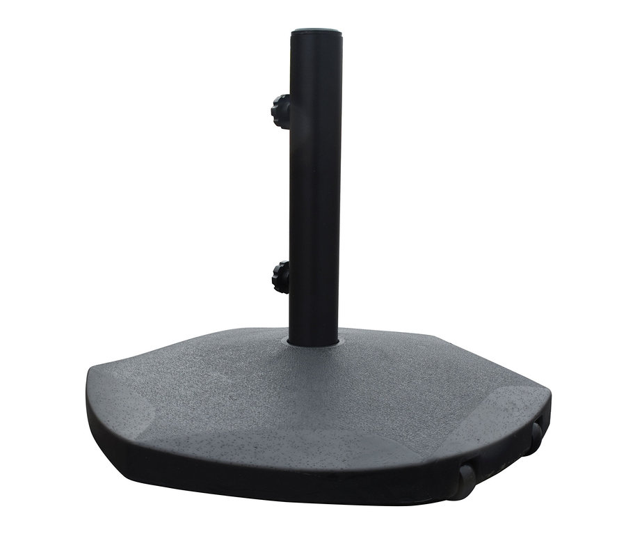 LECO Beton-Sonnenschirmständer mit 2 Rollen.