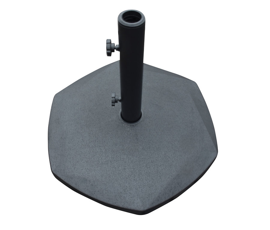 LECO Beton-Sonnenschirmständer mit 2 Rollen.