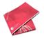 Ein rotes Yoga-Handtuch mit dem Logo von Yoga Design Lab, gefaltet auf einem weißen Hintergrund.