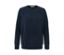 Navy Cashmere-Pullover mit Rundhalsausschnitt.