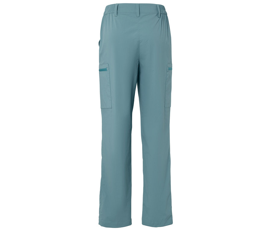 Hellblaue Hose mit Taschen.