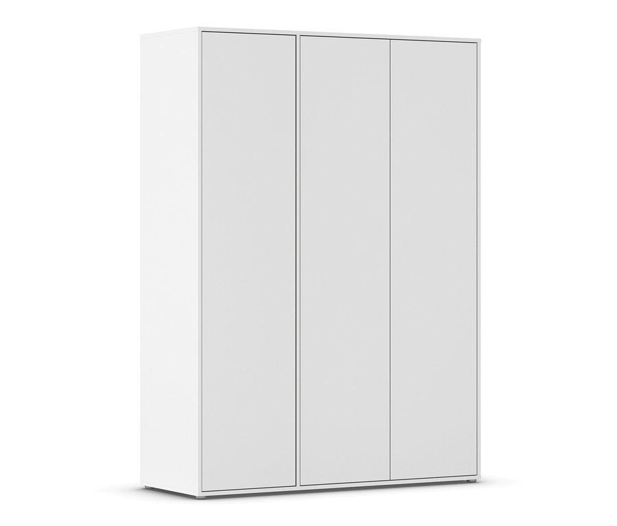 Weißer, dreitüriger Kleiderschrank »Nabilia« von Rauch.