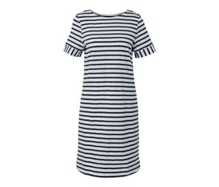 Navy-weiß gestreift