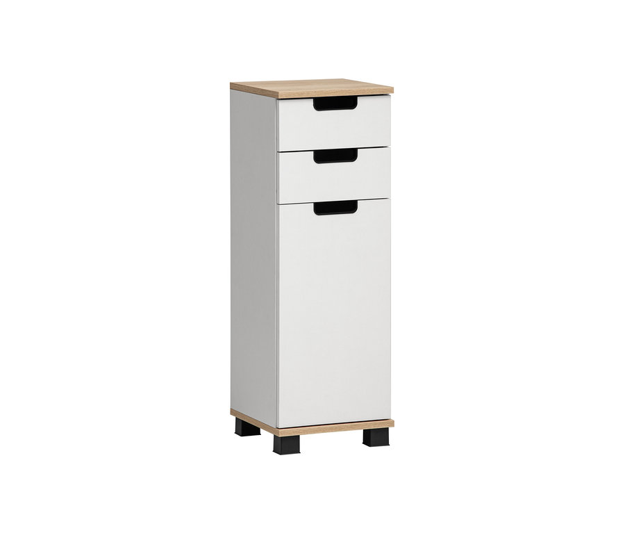 Weißer Unterschrank »Emmik« mit Weiß-Eiche.