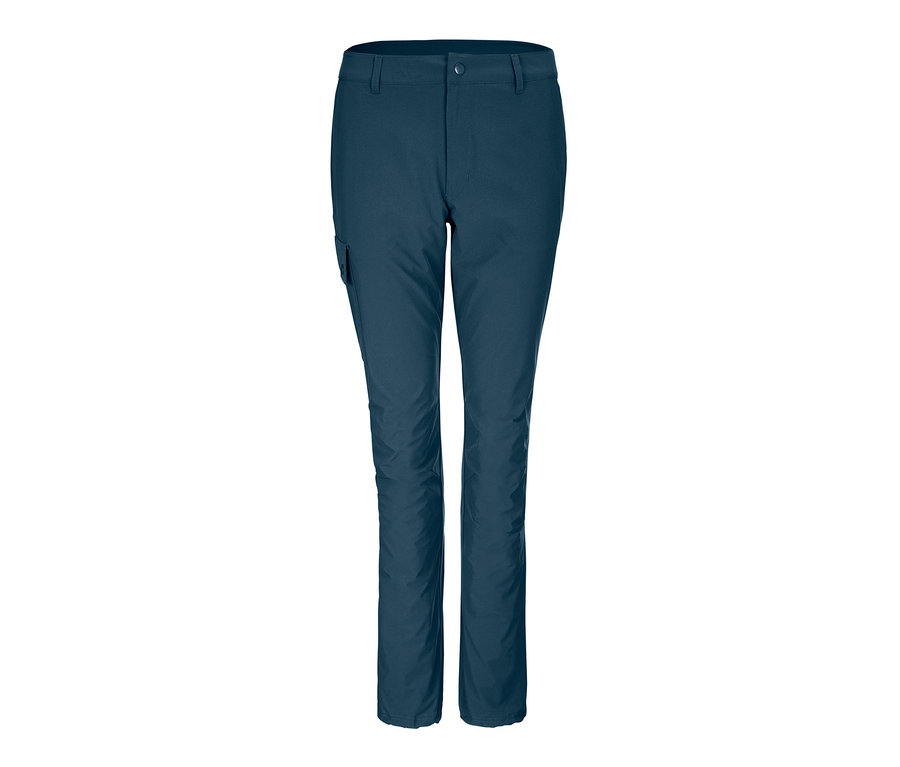 Blaue Softshell-Hose.