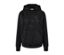 Schwarzer Hoodie.