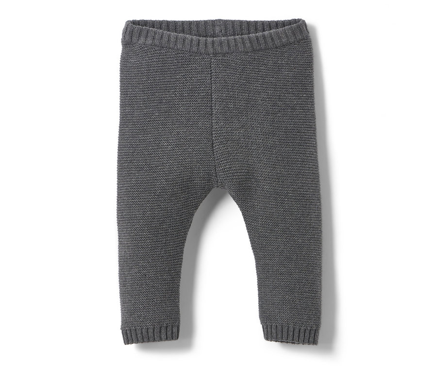 Graue Kinder-Strickhose.