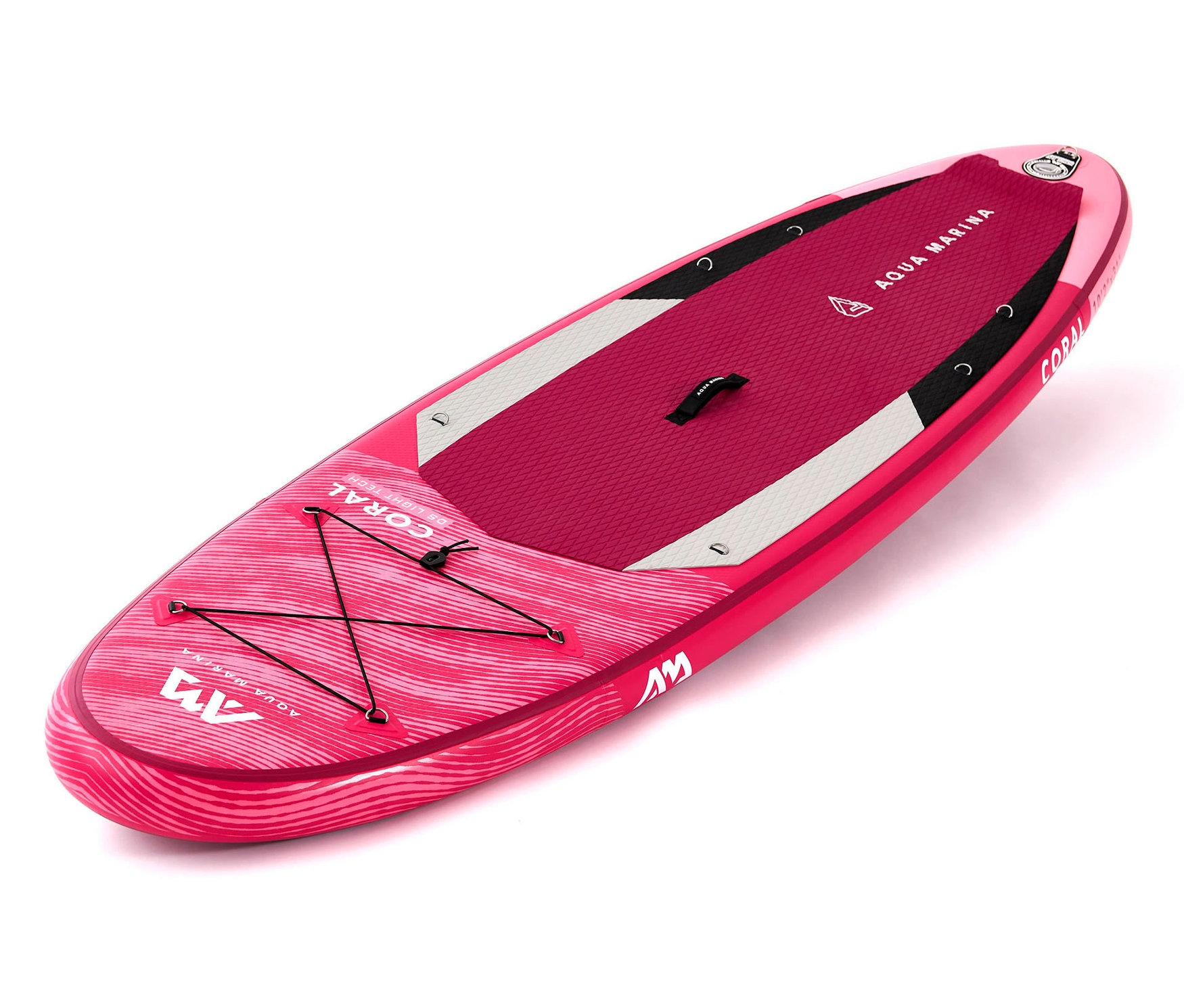 Rosa Aqua Marina SUP-Board »Coral« auf weißem Hintergrund.