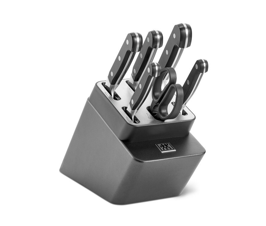 ZWILLING PRO Messerblock, selbstschärfend, 7-teilig.