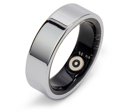 Smart-Ring, silberfarben