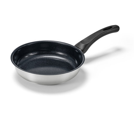 Profi-Edelstahl-Pfanne mit hochwertiger Keramikbeschichtung, Ø ca. 20 cm