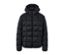 Schwarze Steppjacke.