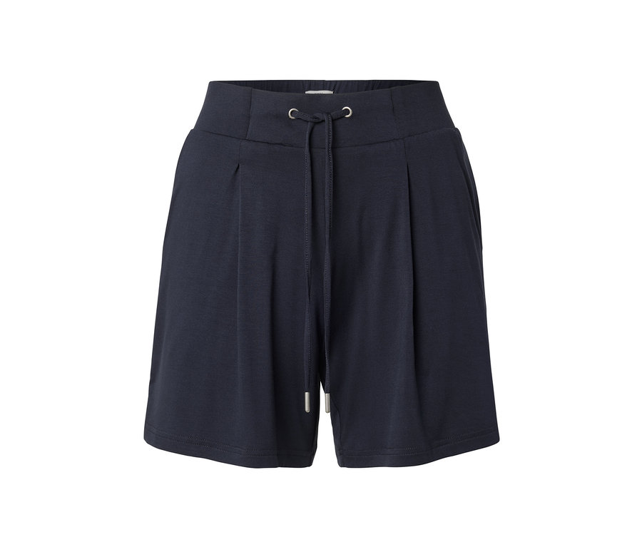 Eine einzelne marineblaue Jersey-Shorts, aus einem 2er Set.