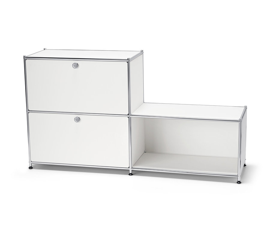 Weißes Metallregal »CN3« mit 3 Fächern.