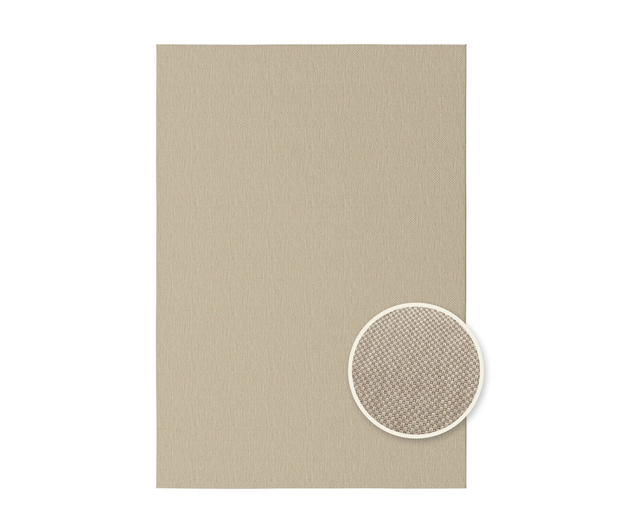 Nahaufnahme eines braunen Teppichs "Eldorado" mit Textur.