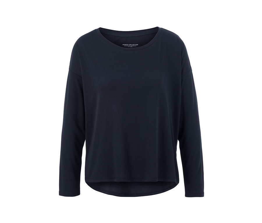 Blaues 2-in-1-Sportshirt.