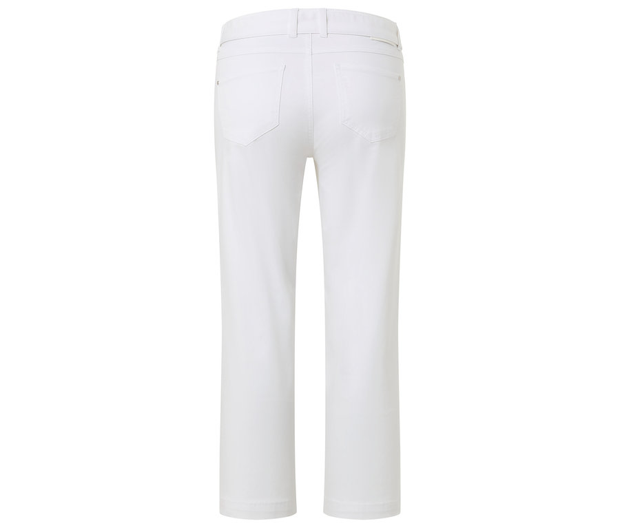 Rückansicht einer weißen Hose.