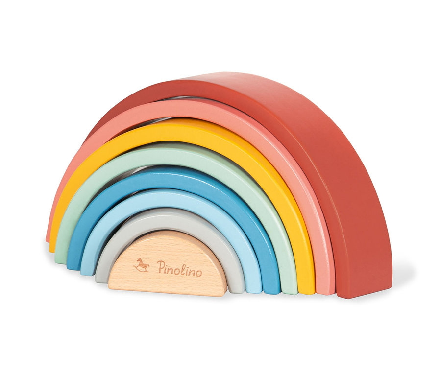 Pinolino Holz-Regenbogen »Ruby« aus Holz mit acht bunten Bögen.