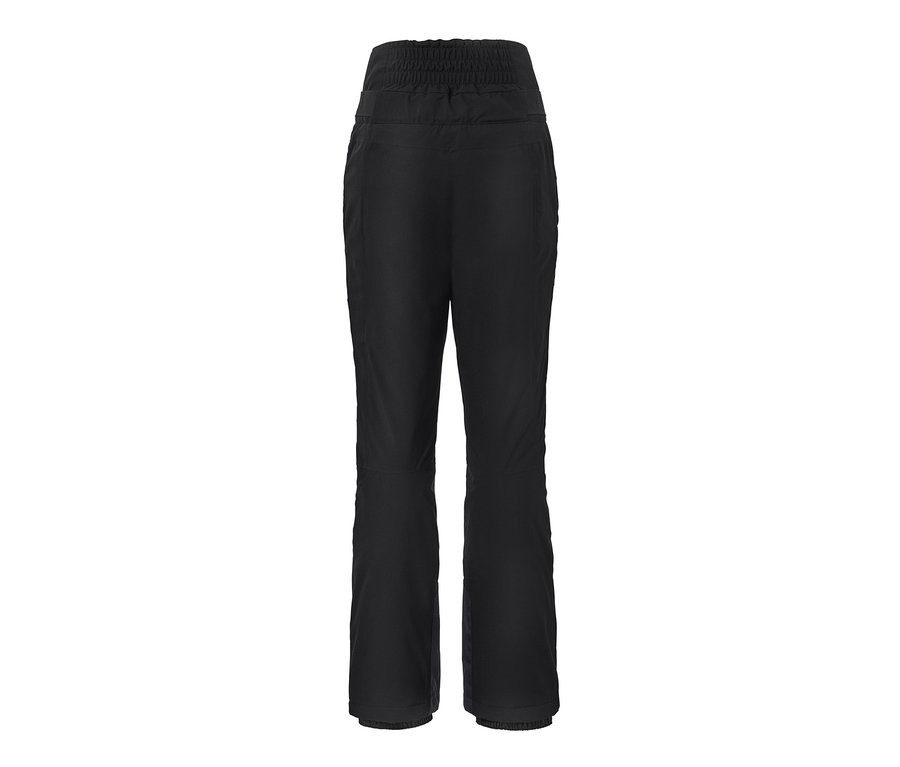 Schwarze High-Waist-Skihose.