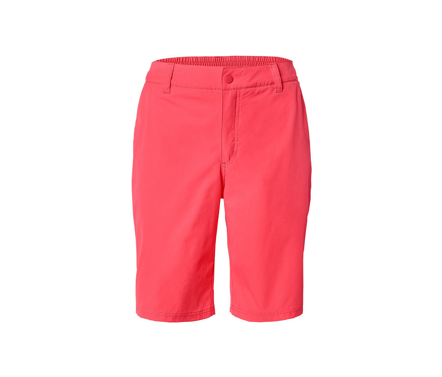 Pinke Softshell-Funktionsshorts.
