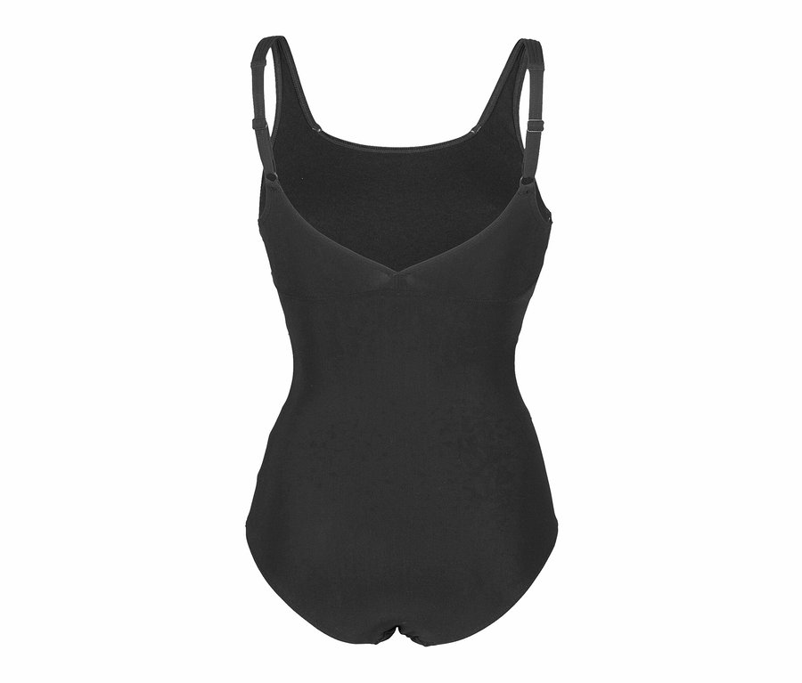 Schwarzer arena Shapewear Damen Badeanzug Jewel R Low C-Cup.
