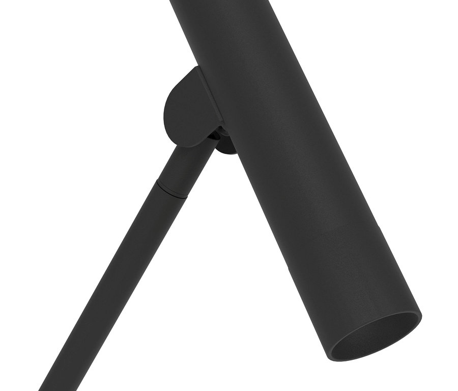 Detailaufnahme der schwarzen Eglo Stehleuchte »Almudaina«.