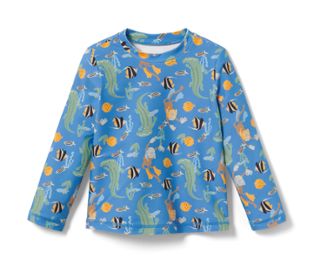 Blau mit Alloverprint