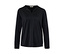 Schwarzes Blusenshirt mit langen Ärmeln.