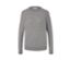Grau melierter Feinstrickpullover mit Cashmere.