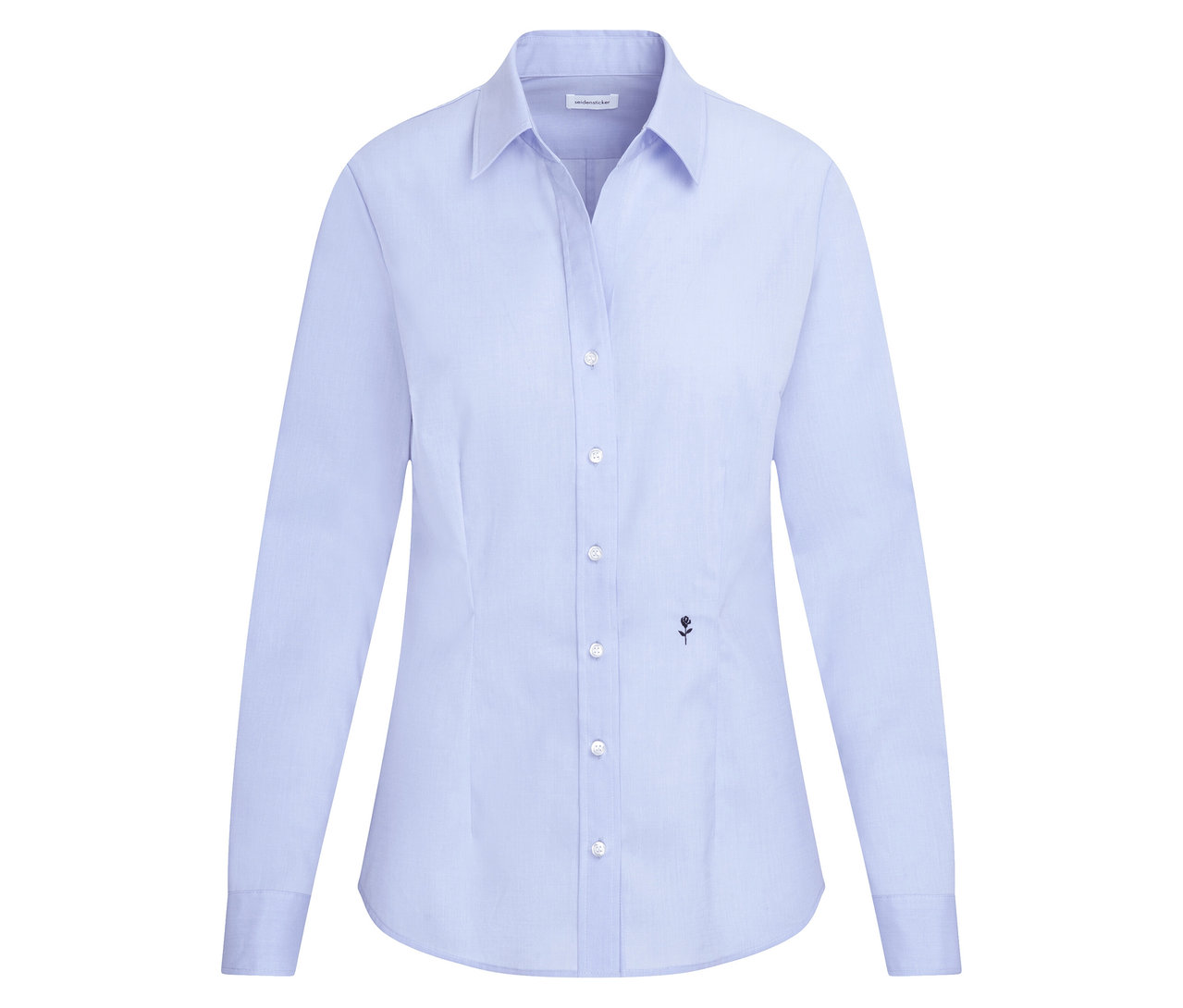 Seidensticker Bluse Slim Fit non iron, hellblau