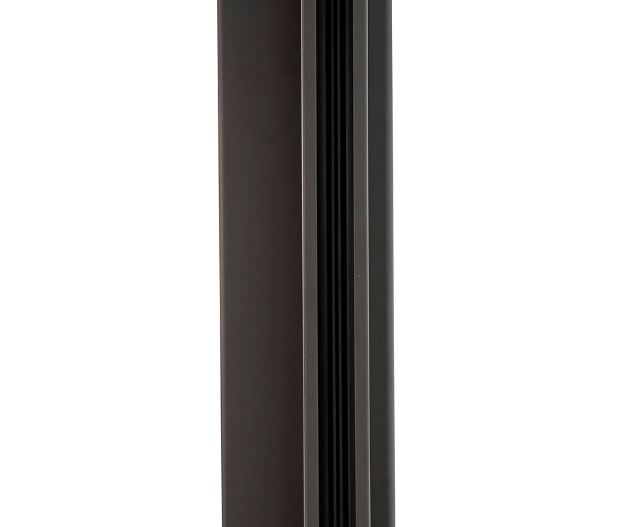 Detailansicht einer anthrazitfarbenen Leco Premium Pergola, 3 x 4 m, inklusive 2 Seitenteilen.